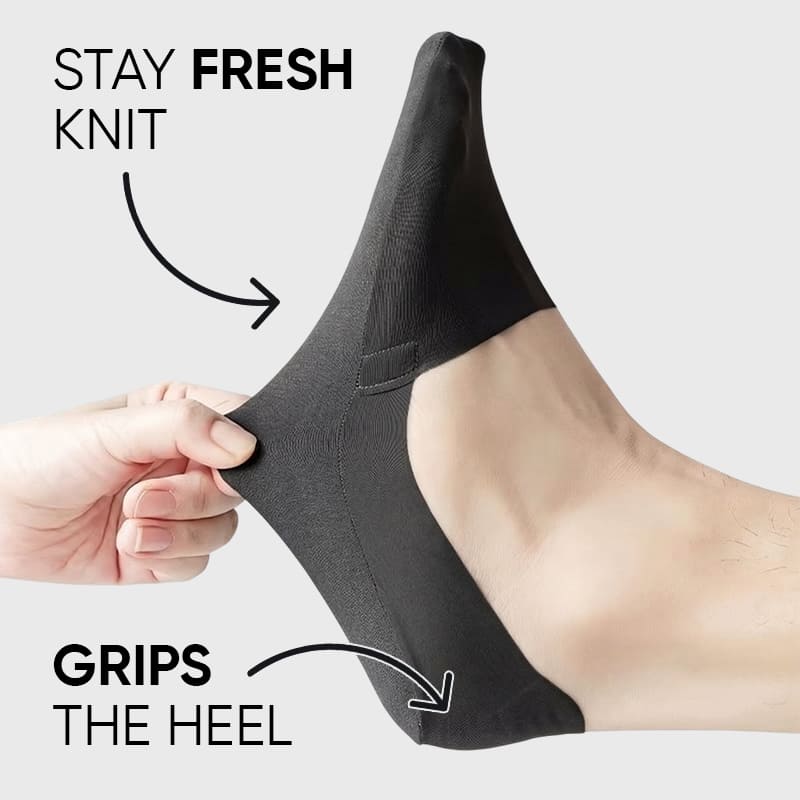 No-Show Socks "GRIPPY" That Stay Up